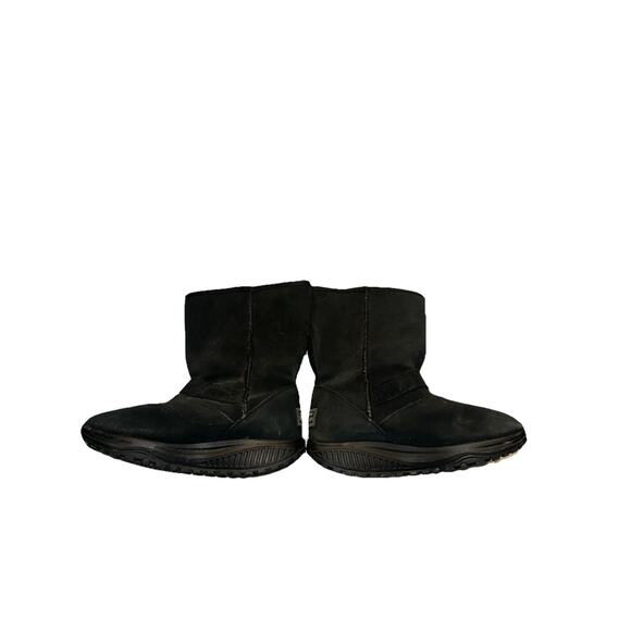 Skechers Shape Ups Bollard black suede boots winter snow women's size 8 - Picture 1 of 6